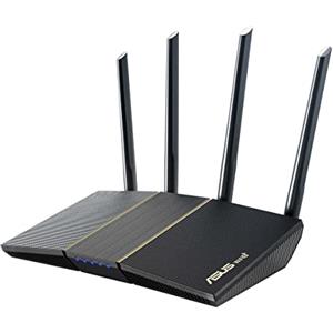 ASUS RT-AX57 AX3000, Router Estendibile Dual Band AiMesh WLAN, Nero | WiFi 6, 1024-QAM, AiProtection, MU-MIMO, OFDMA, Controllo Tramite App