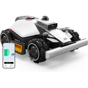 MAMMOTION LUBA mini 2 AWD 1500 Robot Tagliaerba, LiDAR 360° e Visione IA a Doppia Telecamera, senza Filo Perimetrale, senza RTK, AWD con 80% Pendenza, DropMow, Gestione Intelligente della Batteria