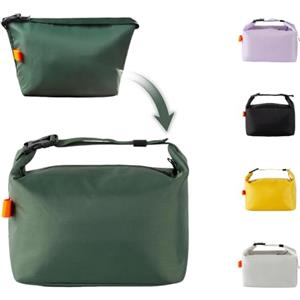 SUOXU Borsa termica termica per il pranzo, a prova di perdite, per adulti e bambini, grande capacità, resistente all'acqua, per lavoro, scuola, picnic e viaggi (verde militare)