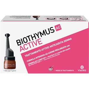 Meda Pharma Biothymus AC Active - Trattamento Anticaduta Donna - 10 Fiale per Capelli Fragili