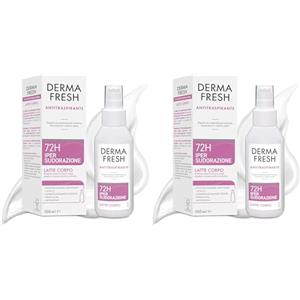 Dermafresh Ipersudorazione Efficace 72H, Deodorante Antitraspirante, Latte Corpo, 100 ml, No Alcol, Antimacchia, Delicato sulla Pelle, Contro Sudorazione e Cattivi Odori, Dermatologicamente Testato