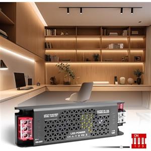 SUCIKORIO 12V 100W Dimmerabile Alimentatore LED, Ultra Sottile Trasformatore LED Driver AC 220V a DC 12 Volt 8,3A 100W Trasformatori Adattatore LEDs a Tensione Costante Senza Sfarfallio per Leds