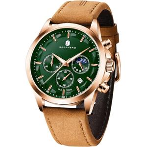 BENYAR BY Orologio da uomo al quarzo analogico in acciaio inossidabile cinturino Timing Date Display impermeabile luminoso orologio Business Casual Sports Watch Fashion Holiday regalo per il padre
