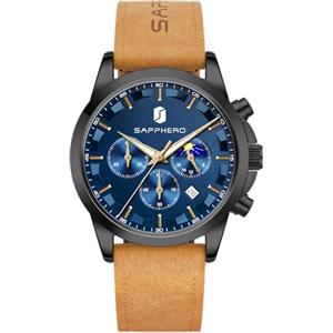 BENYAR BY Orologio da uomo al quarzo analogico in acciaio inossidabile cinturino Timing Date Display impermeabile luminoso orologio Business Casual Sports Watch Fashion Holiday regalo per il padre