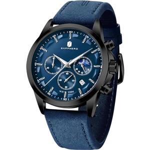 BENYAR BY Orologio da uomo al quarzo analogico in acciaio inossidabile cinturino Timing Date Display impermeabile luminoso orologio Business Casual Sports Watch Fashion Holiday regalo per il padre