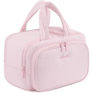 LOVEVOOK Beauty Case da Donna Grande, Leggera Trousse da Viaggio, Borsa per Cosmetici con Ampio Scomparto per Articoli Bagnati, Trousse Impermeabile, Borsa da Toilette con Manico per Viaggi e Vacanze
