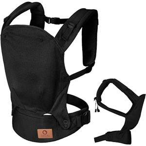 LIONELO Marsupio Ergonomico Neonato Margareet Air da 4 Mesi a 20 kg, 3 Posizioni Materiale Traspirante Cappuccio staccabile Doppia Protezione Marsupio per Bambini