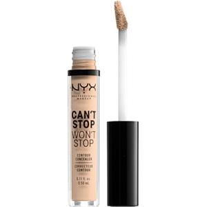 NYX Professional Makeup Correttore Can't Stop Won't Stop, Correttore Viso Liquido, Adatto a Tutti gli Incarnati, Vanilla, Confezione da 1