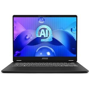 MSI Prestige 14 AI Studio C1UDXG-060IT, Notebook 14" FHD+ 144Hz, Intel Core Ultra 7 155H, Nvidia RTX 3050, 6GB GDDR6, 1TB SSD PCIe4, 16GB RAM DDR5 5600MHz, WiFi 7, Win 11 Home [Layout e Garanzia ITA]