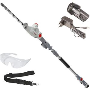 IKRA tagliasiepi telescopica IATHS 1241 incl. batteria e caricabatteria, lunghezza di taglio 41 cm, incl. occhiali protettivi