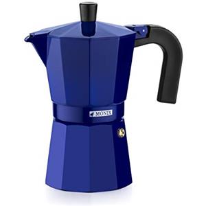 Monix - Caffettiera italiana in alluminio 6 tazas Cobalto