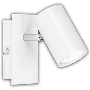 Briloner - Lampada parete LED interni, CEE A sorgente luminosa, orientabile, 3000K bianco caldo, 2,4 W 450 lumen, luce lettura murale, illuminazione soggiorno, cucina, corridoio, camera, bianco