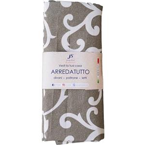 Jenny Sesal - ARREDATUTTO telo copritutto Gran Foulard (Singolo, Giglio Tortora)