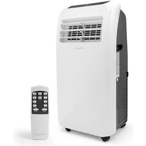 SereneLife Condizionatore Portatile, 3-in-1, Deumidificatore, Ventilatore, Telecomando, Kit Scarico Finestra, 12,000 BTU, Classe A