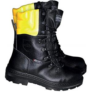 Cofra 25580-000 - Stivali da lavoro adatti a taglialegna Woodsman BIS, con funzione di protezione antitaglio, 46, colore nero
