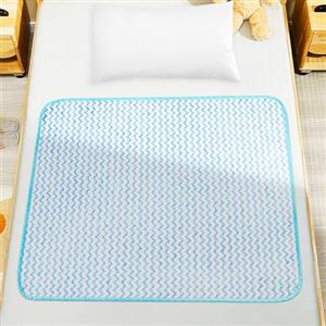Aolso Coprimaterasso per bambini, 70 x 90 cm, per bagnare il letto, assorbire l'acqua, per bambini, per addestramento al WC (blu)