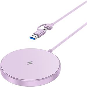 BENFEI Caricatore Wireless Magnetico 15W Compatibile con Caricatore MagSafe, iPhone 16,15 Pro/Plus/Pro Max, iPhone 14 13 12 Series, Pad di ricarica wireless Mag Safe, Caricatore Mag