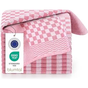 Blumtal Set Strofinacci Cucina Cotone - Canovacci Cucina Cotone 100% - Stracci Cucina Elevata Assorbenza - Certificati Oeko-Tex - Asciugamani Cucina - 50x70cm - 5 Pezzi - Rosso