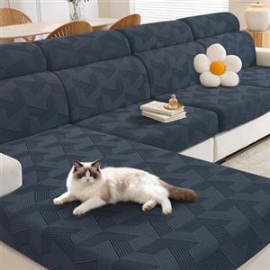 CYCMACO Copriseduta Divano Elasticizzato, Copricuscini Divano Da Soggiorno Universale, Copridivano Cuscini Separati, antiscivolo, Antimacchia, Super Morbido, Lavabili(Grande 1 Posto, Grigio Scuro)