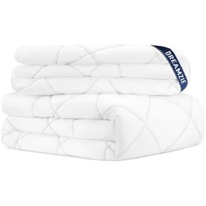 Dreamzie Piumino Letto Singolo Invernale 155x200 - Piumone 4 Stagioni 155 x 200 cm - Coperta Trapunta 155x200 di Microfibra Sintetico