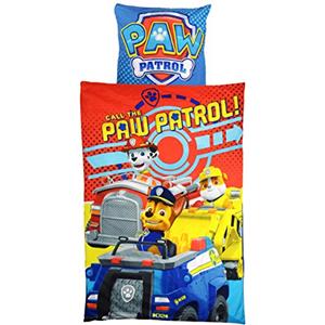 Paw Patrol 0121990 Set Copripiumino singolo e federa in microfibra, poliestere, blu, 135/200, 37,5 x 27 x 4 cm