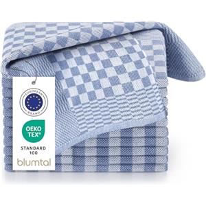 Blumtal Set Strofinacci Cucina Cotone - Canovacci Cucina Cotone 100% - Stracci Cucina Elevata Assorbenza - Certificati Oeko-Tex - Asciugamani Cucina - 50x70cm - 5 Pezzi - Blu