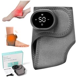 Vicloon Massaggiatore Piedi Elettrico, 3 in 1 Massaggiatore per Piedi con 3 Modalità di Vibrazione, 5 Impostazioni di Calore, per la Circolazione Sanguigna e il Sollievo dal Dolore Muscolare(Grigio)