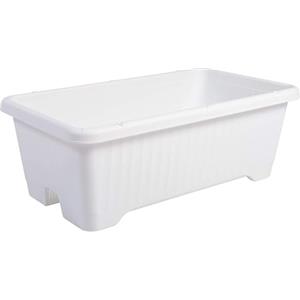 Iris Ohyama, Vaso per piante, fioriera d'aria con sistema di drenaggio dell'acqua per il giardinaggio - Air Vegetable Planter730, Bianca