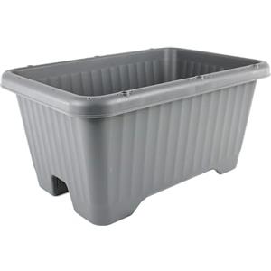 Iris Ohyama, Vaso per piante, fioriera d'aria con sistema di drenaggio dell'acqua per il giardinaggio - Air Vegetable Planter530, Grigio
