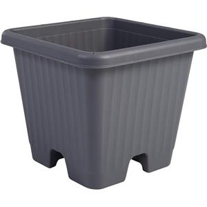 Iris Ohyama Vaso per piante, fioriera d'aria con sistema di drenaggio dell'acqua per il giardinaggio - Air Vegetable Planter400, Grigio