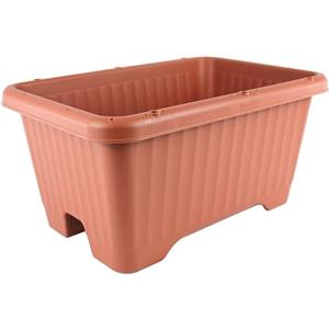 Iris Ohyama, Vaso per piante, fioriera d'aria con sistema di drenaggio dell'acqua per il giardinaggio - Air Vegetable Planter530, Marrone