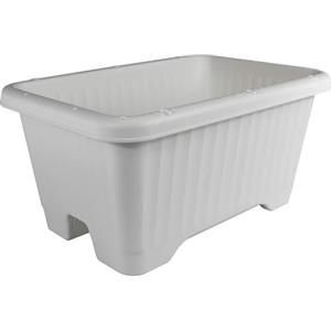 Iris Ohyama, Vaso per piante, fioriera d'aria con sistema di drenaggio dell'acqua per il giardinaggio - Air Vegetable Planter530, Bianca