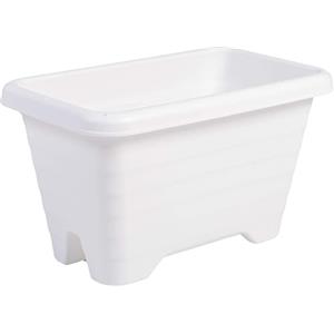 Iris Ohyama Vaso per piante, fioriera sospesa con sistema di drenaggio dell'acqua per il giardinaggio - Air Planter450, Bianca