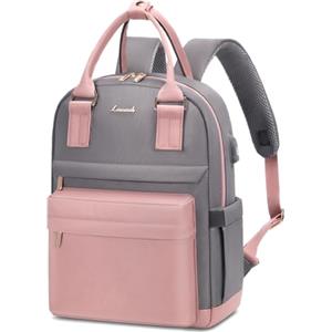 LOVEVOOK, Zaino da donna, mini zaino con schienale, elegante, leggero e impermeabile, zaino da viaggio, antifurto e chic, con porta di ricarica USB, per viaggi, tempo libero, università, 13,3 Pouces
