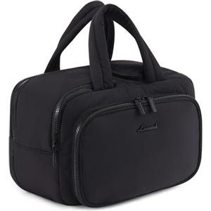 LOVEVOOK Trousse da Donna Grande Leggera Borsa da Viaggio per Cosmetici Beauty Case con Ampio Scomparto per Articoli Bagnati Borsa da Toilette Impermeabile per Trucco con Maniglia per Viaggi e Vacanze