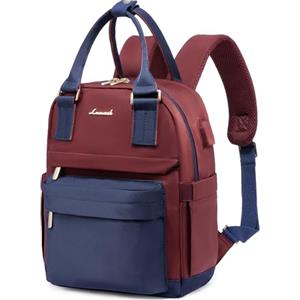 LOVEVOOK - Zaino da donna piccolo, impermeabile, zaino 2 in 1, da città, con porta di ricarica USB, mini zaino da donna, elegante, per il tempo libero, la scuola, i viaggi, il lavoro, 11 pollici,
