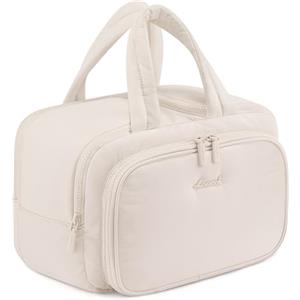 LOVEVOOK Trousse da Donna Grande Leggera Borsa da Viaggio per Cosmetici Beauty Case con Ampio Scomparto per Articoli Bagnati Borsa da Toilette Impermeabile per Trucco con Maniglia per Viaggi e Vacanze