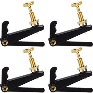 LiebeWH 4Pcs Violino Accordatori Fine Vite D'oro Sintonizzatore di Metallo Stringa di Regolazione Accessori Musicali per 3/4 4/4 Violini Acustici