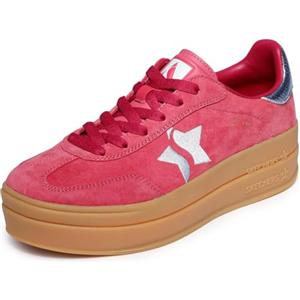 Skechers Donna Academy Hi Elevated Essence Basket, Rosso, 37.5 EU