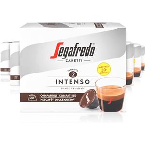 Segafredo Zanetti 180 Capsule di Caffè Intenso compatibili con Dolce Gusto di Nescafé - Gusto Intenso, Tostatura scura (6 Scatole da 30 Capsule ciascuna)