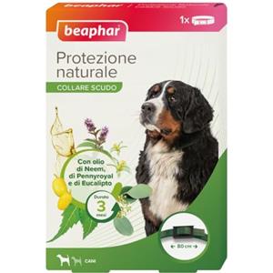 Beaphar Protezione Naturale, Collare Scudo Regolabile per Cane Grande, con Olio di Neem, Fino a 3 Mesi di Protezione, 80 cm