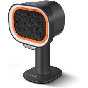 AMZCHEF Cappa aspirante portatile con altezza telescopica e inclinazione di 40°, 4 modalità di funzionamento, silenziosa, filtro in alluminio di grande calibro per appartamenti/BBQ/RV, Nero