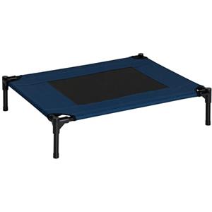 PawHut Letto Rialzato per Cani, Cuccia da Viaggio Animali Domestici fino 20kg, Campeggio, Impermeabile - 76x61x18cm