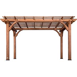 Backyard Discovery Pergola in Legno 305 x 426 cm | Gazebo da Terrazza Autoportante per il Piardino | Pergola da esterno/Resistente alle intemperie