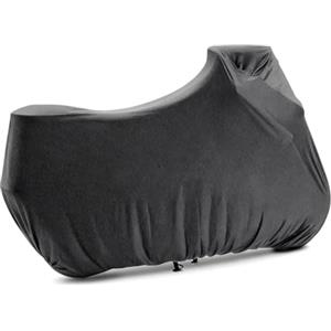 BIHEE BHIEE Telo Coprimoto Elastico per Interno - Stretch Traspirante Antipolvere per Garage, per Scooter e Moto, 245 x 104 x 125 cm, Grigio Chiné Scuro