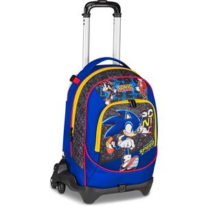SEVEN Sonic The Hedgehog Speed Zaino 33 Litri con Trolley Jack-3wd+