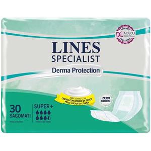 FATER SpA Pannolone Sagomato Super Lines Specialist - 30 Pezzi, Assorbenza Media e Alta, Crema Protettiva con Ossido di Zinco