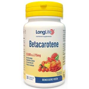 LONGLIFE Srl Longlife betacarotene 25000 ui 30 compresse