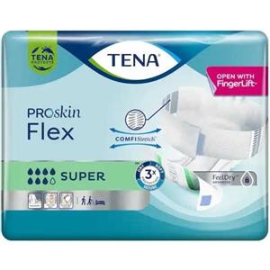 Tena Proskin Flex Super Pannolone A Cintura Taglia XL - 30 Pezzi, Cambio Veloce e Protezione Avanzata