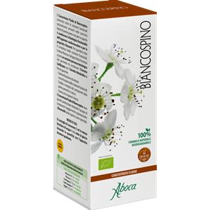 Aboca Biancospino Concentrato Fluido 75 ml - Integratore Rilassante per Funzionalità Cardiovascolare